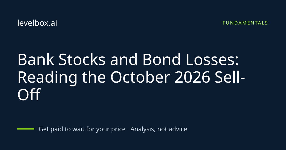 Bank Stocks and Bond Losses: Reading the October 2026 Sell-Off ...